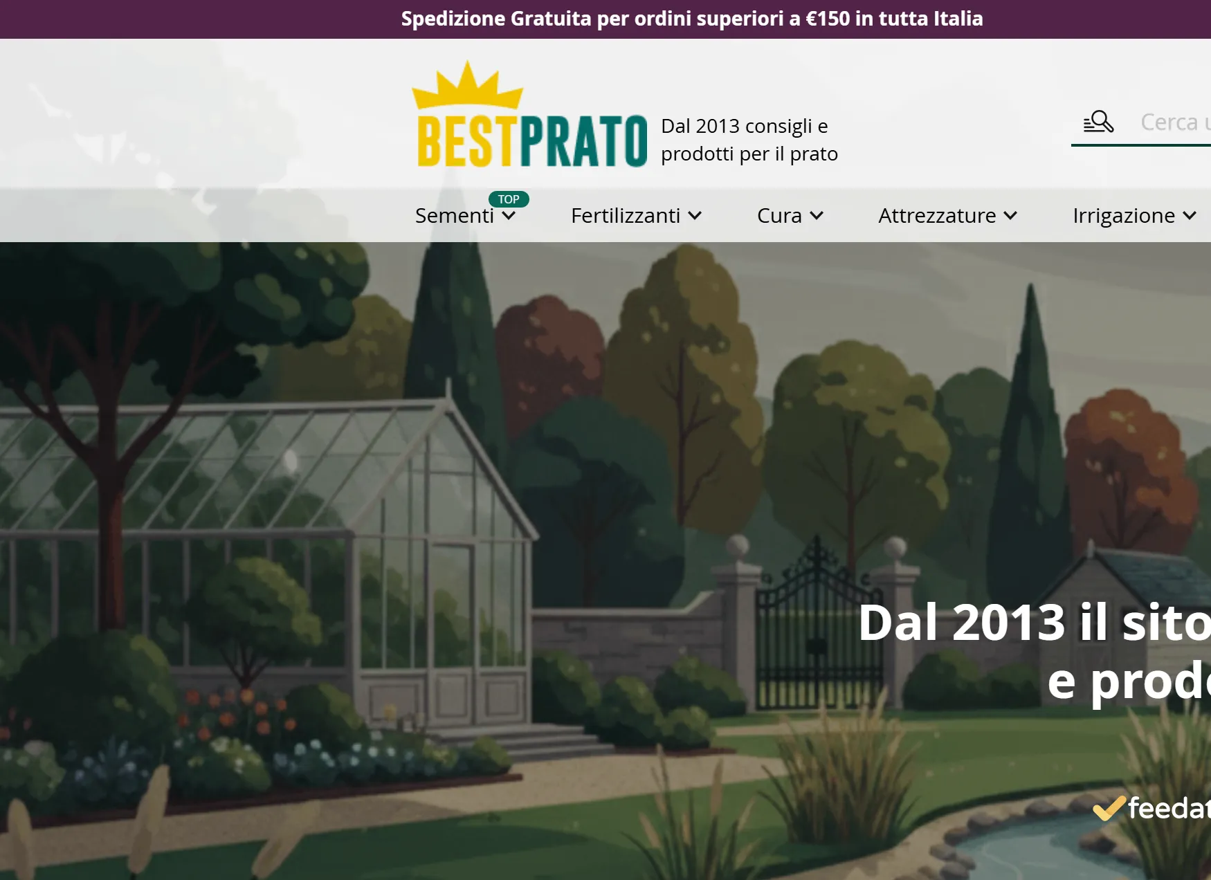 Magazzino e prodotti Bestprato per il giardinaggio